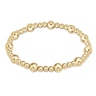 ENewton Extends Classic Sincerity Pattern Bracelet Gold 6mm