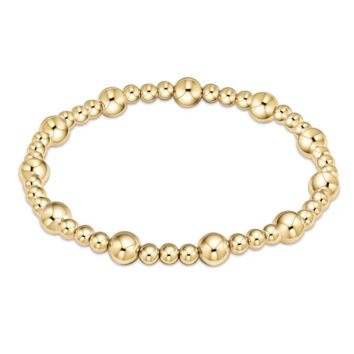 ENewton Extends Classic Sincerity Pattern Bracelet Gold 6mm