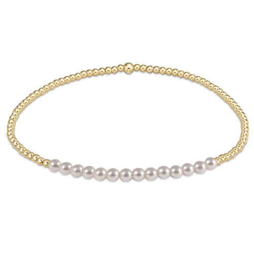 ENewton Gold Bliss 2mm Pearl Bracelet