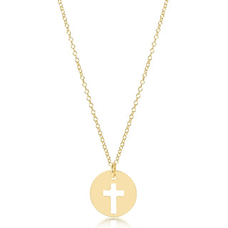 Enewton 16" Blessed Gold Disc Necklace