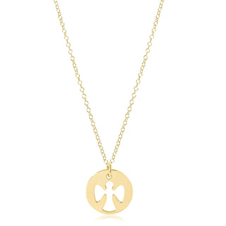 Enewton 16" Guardian Angel Gold Disc Necklace