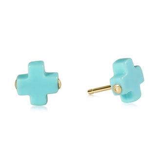 ENewton Signature Cross Small Stud