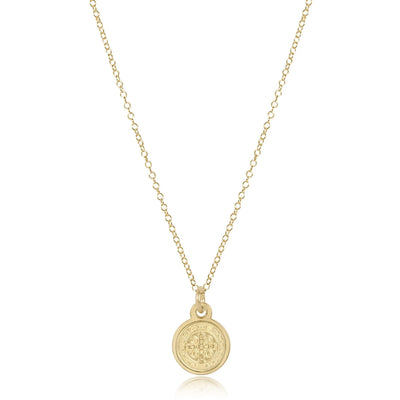 Enewton 16" Blessing Gold Disc Necklace