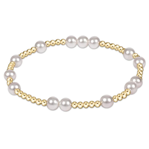 ENewton Hope Unwritten Pearl Bead Bracelet Gold