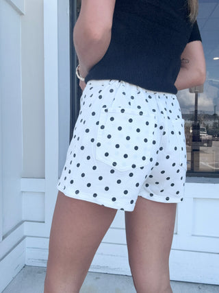 Polka Dot Wrap Skort