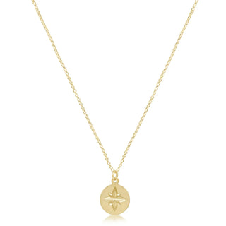 ENewton Direction Disc Gold Charm Necklace 16"