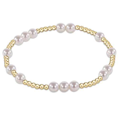 ENewton Extends hope unwritten 5mm bead bracelet - pearl