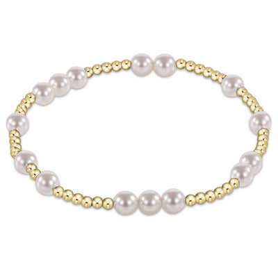 ENewton Hope Unwritten Pearl Bead Bracelet Gold