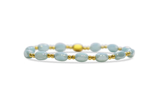 Isla “All In” – Blue Sky Stretch Bracelet