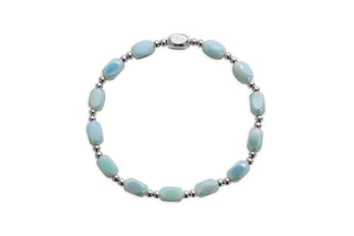 Isla “All In” – Blue Sky Stretch Bracelet