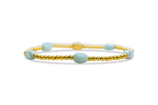 Isla “Here and There” – Blue Sky Stretch Bracelet