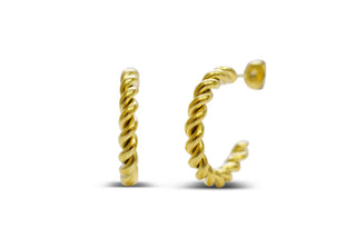 Isla Totally Twisted 25mm Hoop Earring
