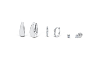 Isla Bold Hoop Swoop Earring Set