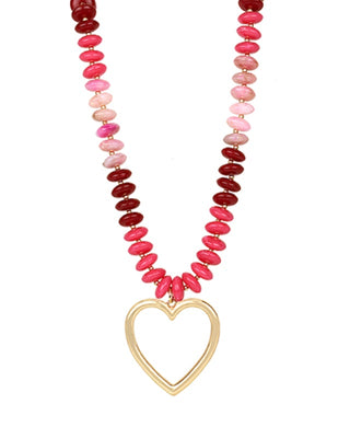 Heart of Gold Chunky Bead Necklace