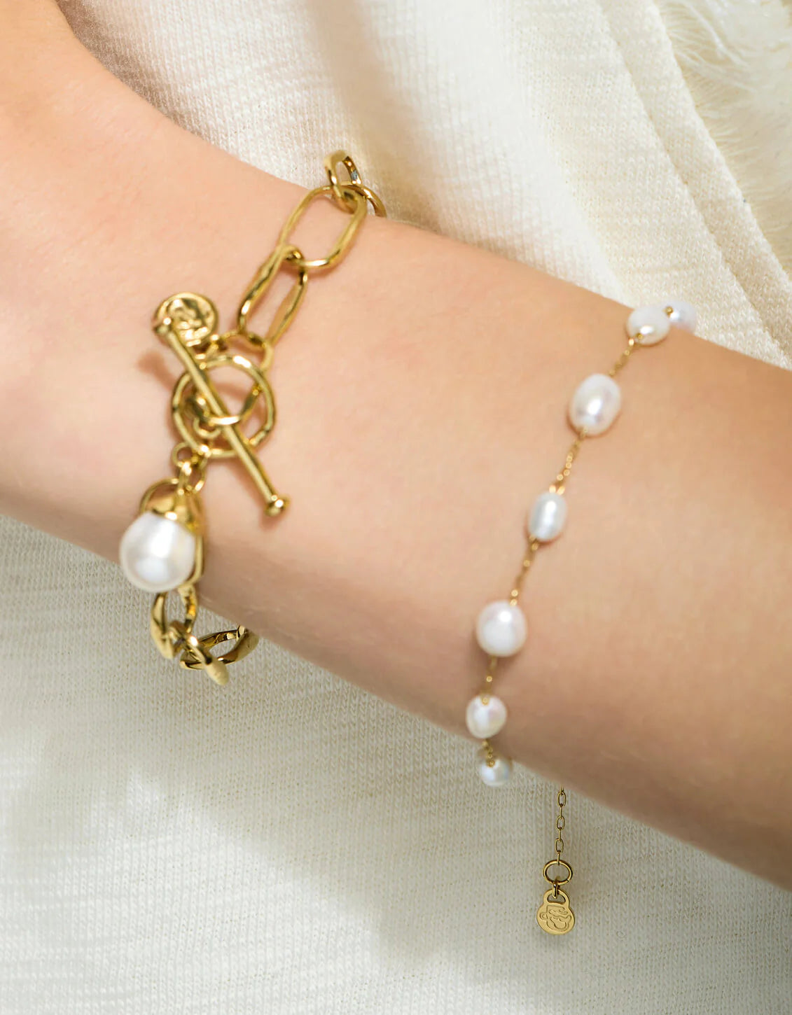 Spartina Splash Bluffton Pearl Toggle Bracelet