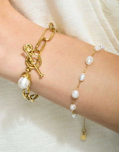 Spartina Splash Bluffton Pearl Toggle Bracelet