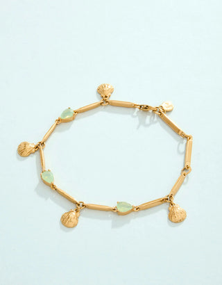 Spartina Splash Little Shell Bracelet Sea Foam