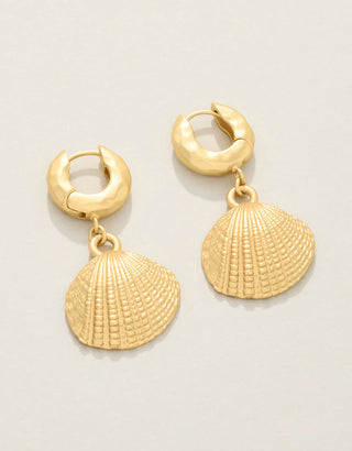 Spartina Venus Shell Hoop Earrings
