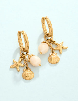 Spartina Sea Island Convertible Hoop Earrings Tarnish Resistant