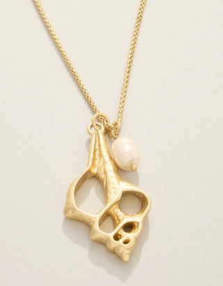 Spartina Spiral Shell Necklace 28"