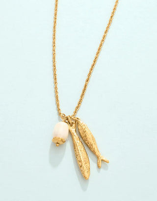 Spartina Sardines Necklace 18" Tarnish Resistant
