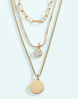 Spartina Drayton Layered Necklace 18" Crystal