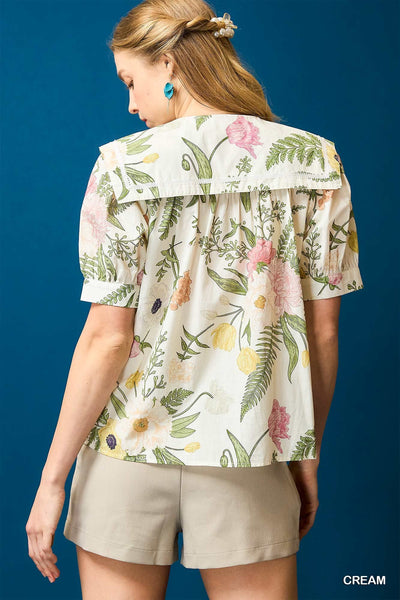 Umgee Frannie Floral Blouse