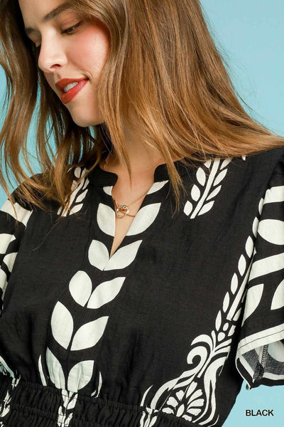 Umgee Peplum Boho Top