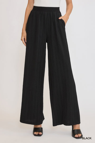 Umgee Tilly Textured Pants