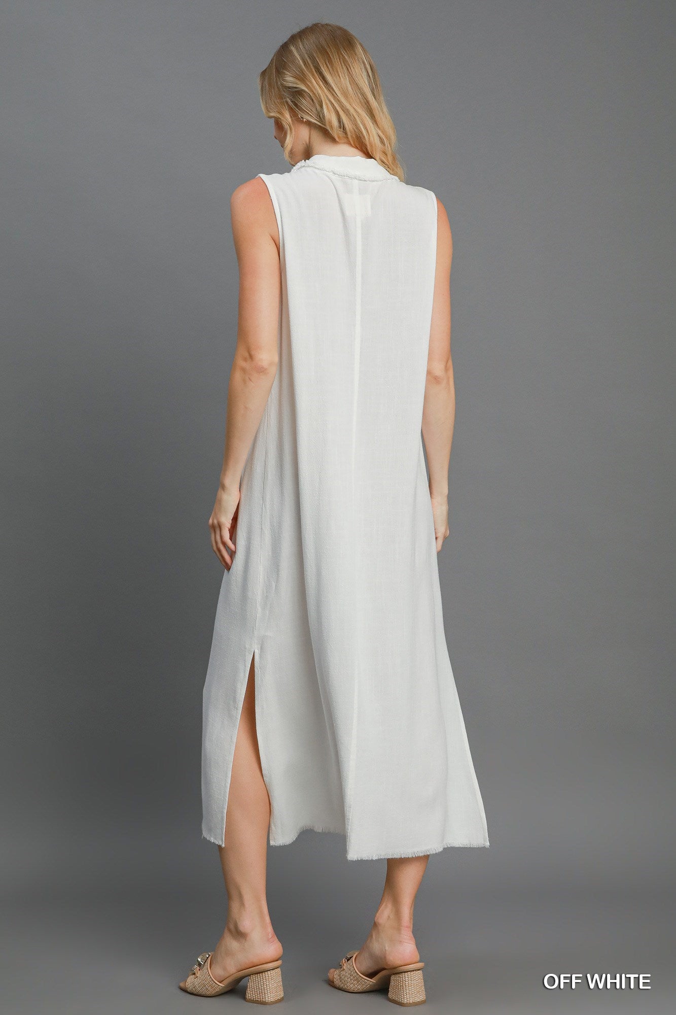 Umgee Liola Linen Midi Dress
