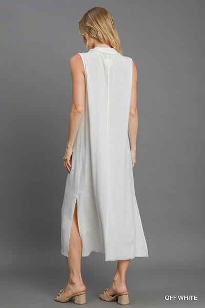 Umgee Liola Linen Midi Dress