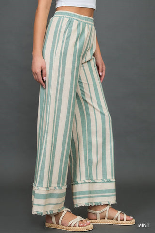 Umgee Beach Happy Linen Blend Pant