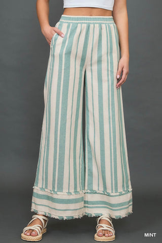 Umgee Beach Happy Linen Blend Pant