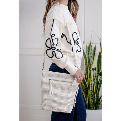 Collins Crossbody Bucket Braided Bag