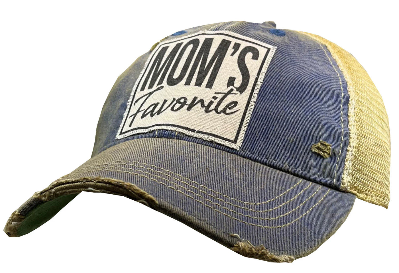 Mom's Favorite Distressed Trucker Cap