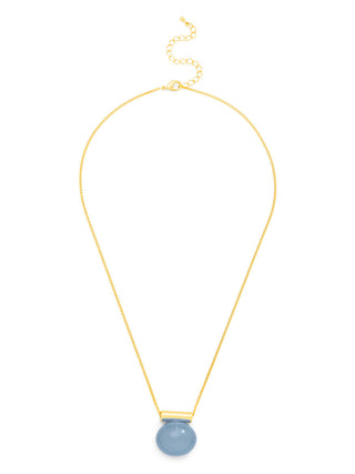 Glistening Pebble Charm Collar Necklace