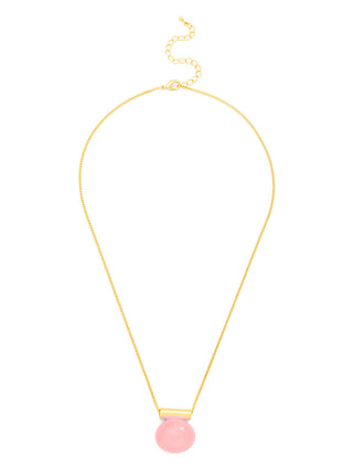 Glistening Pebble Charm Collar Necklace