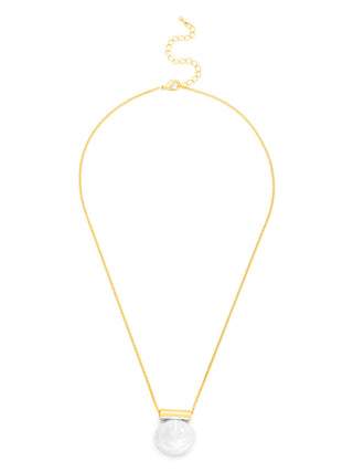 Glistening Pebble Charm Collar Necklace