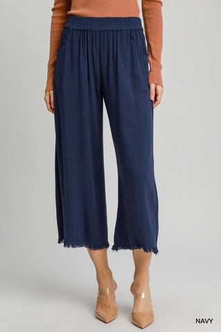 Umgee Best Selling Linen Wide Leg Pants