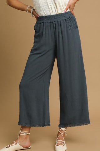 Umgee Best Selling Linen Wide Leg Pants