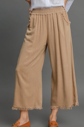 Umgee Best Selling Linen Wide Leg Pants
