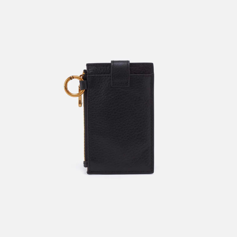 Hobo Ring Credit Card Wristlet - Pebbled Black