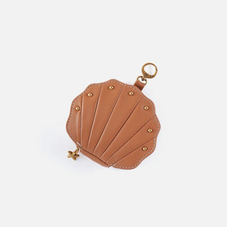 Hobo Seashell Clip Pouch - Warm Cashew