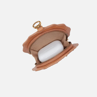 Hobo Seashell Clip Pouch - Warm Cashew