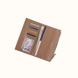 Hobo Jill Large Bifold Wallet In Polished Leather
