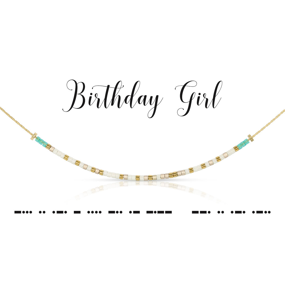 Dot & Dash Birthday Girl Necklace