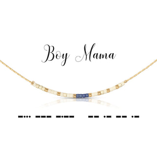 Dot & Dash Boy Mama Necklace