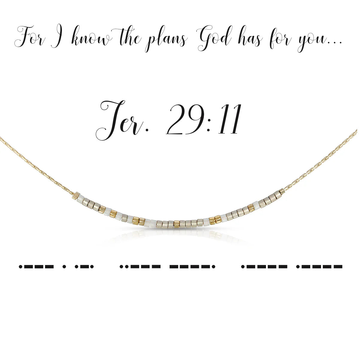 Dot & Dash Jeremiah 29:11 Necklace