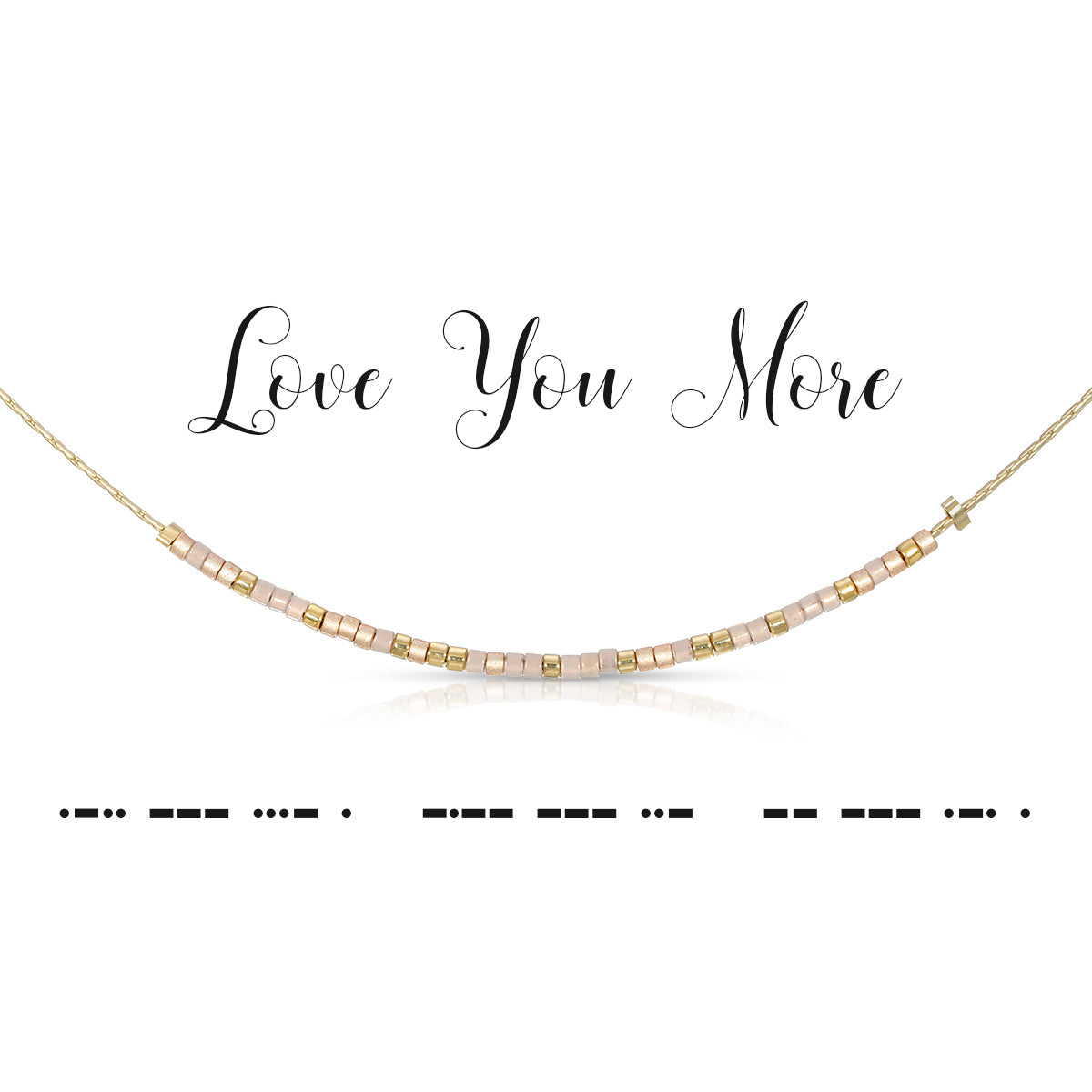 Dot & Dash Love You More Necklace