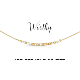 Dot & Dash Worthy Necklace